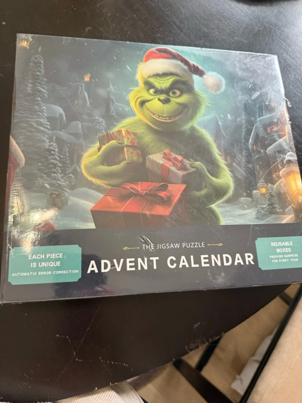 Advent Calendar with Grinch Character Design. NEW